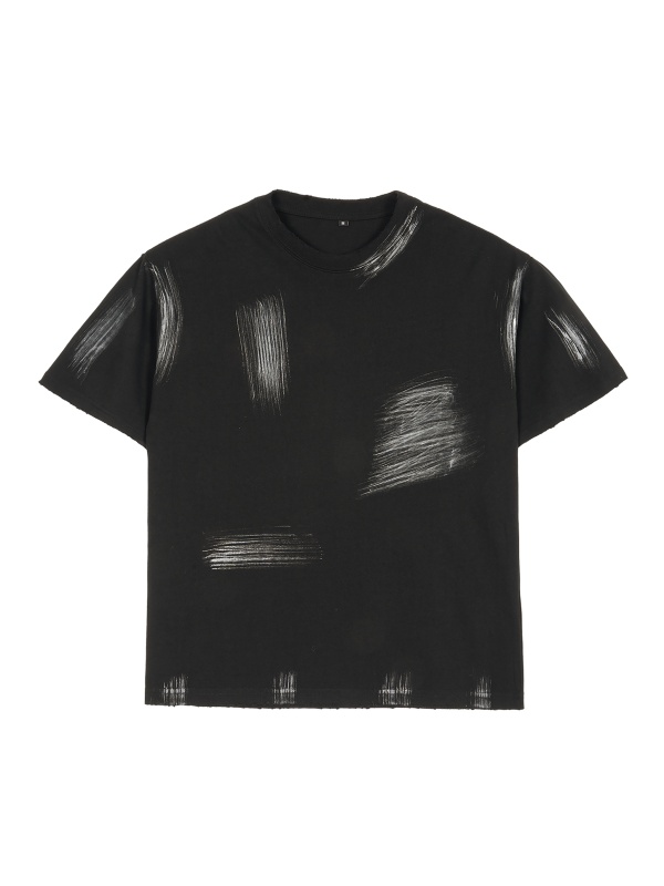 Hand Brushed T-shirt #RU0105 | TAPSTITCH